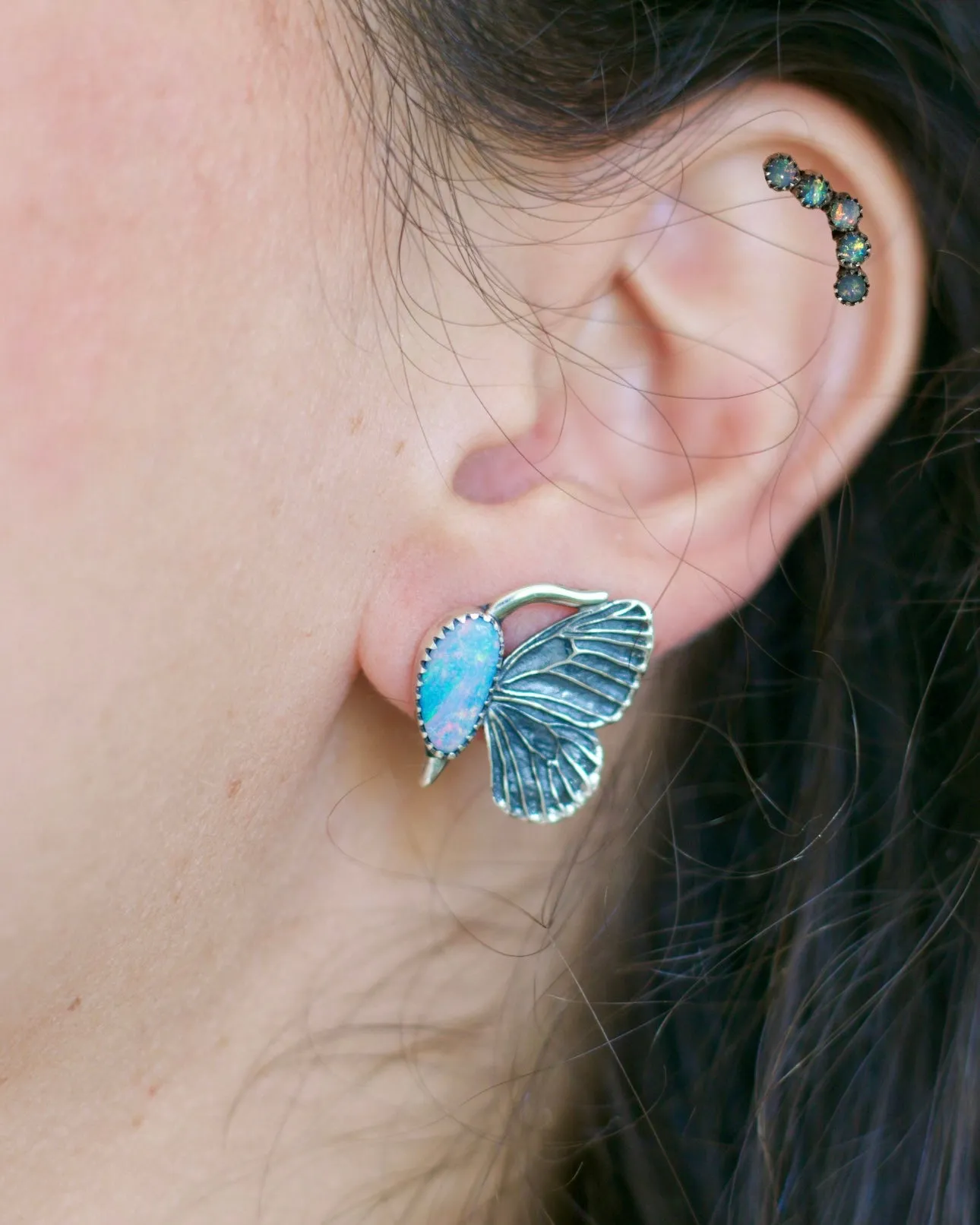 Opal Cartilage Earring
