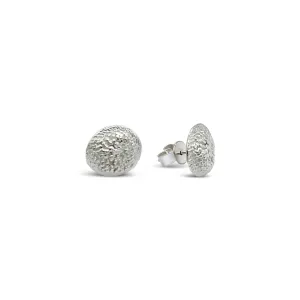 Operculum Earrings in Silver