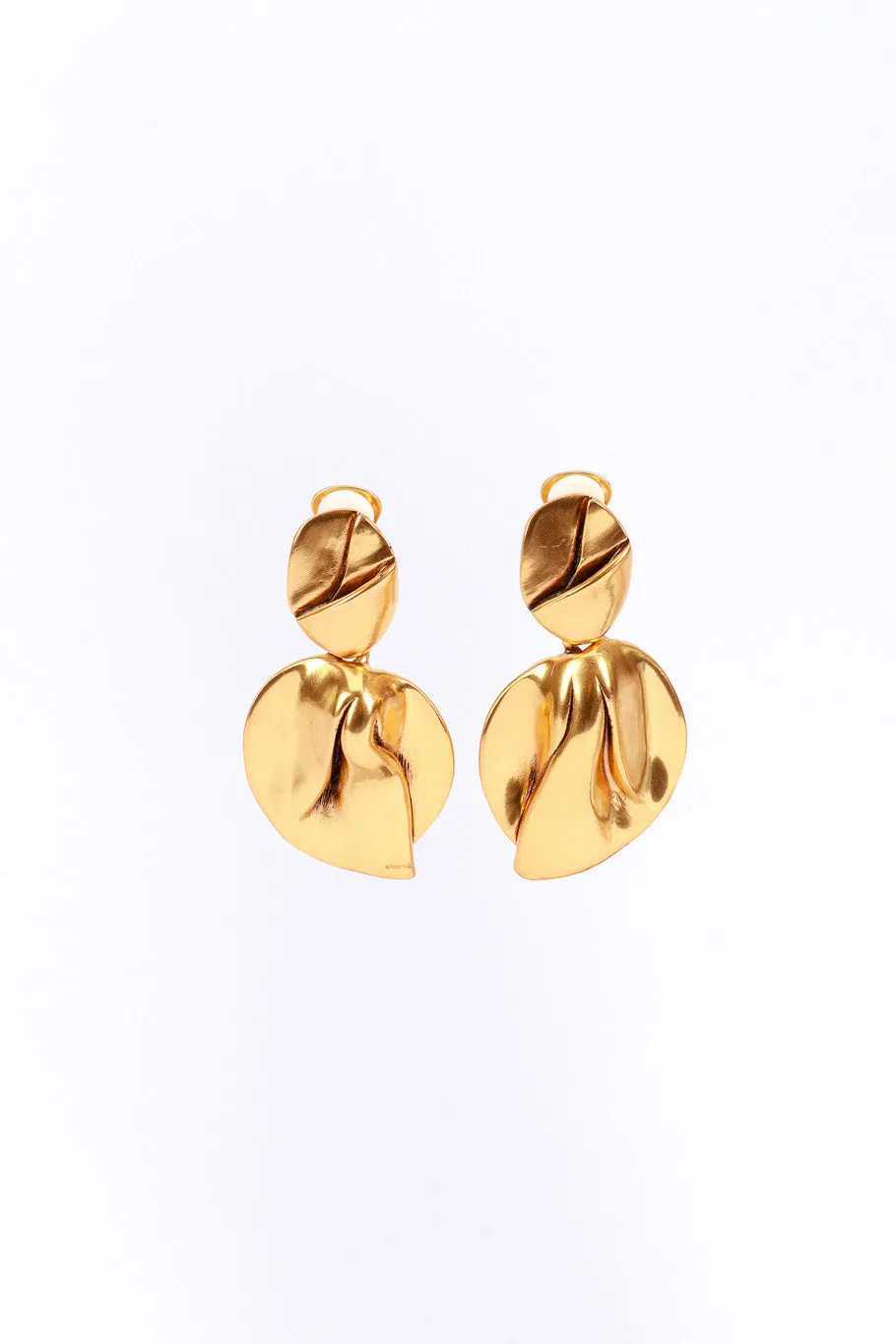 Organic Petal Drop Earrings