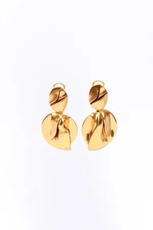 Organic Petal Drop Earrings