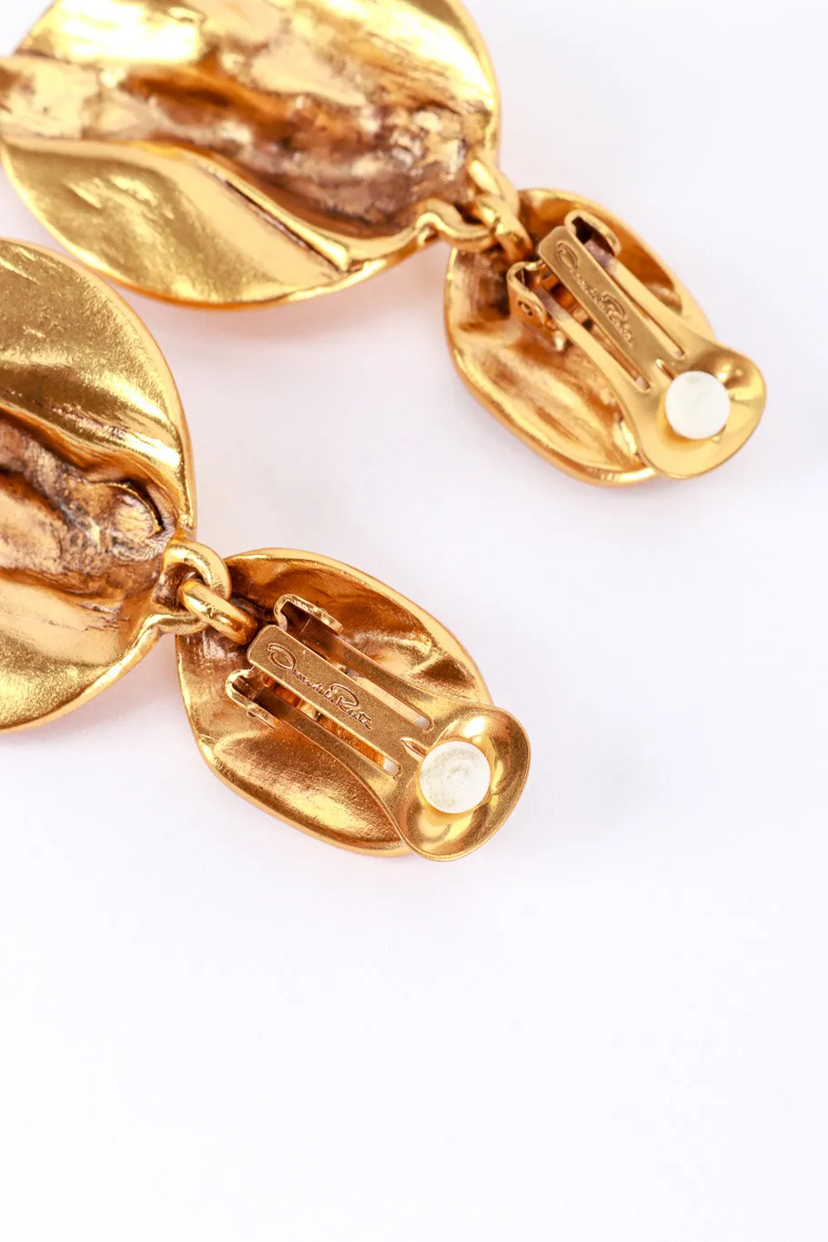 Organic Petal Drop Earrings