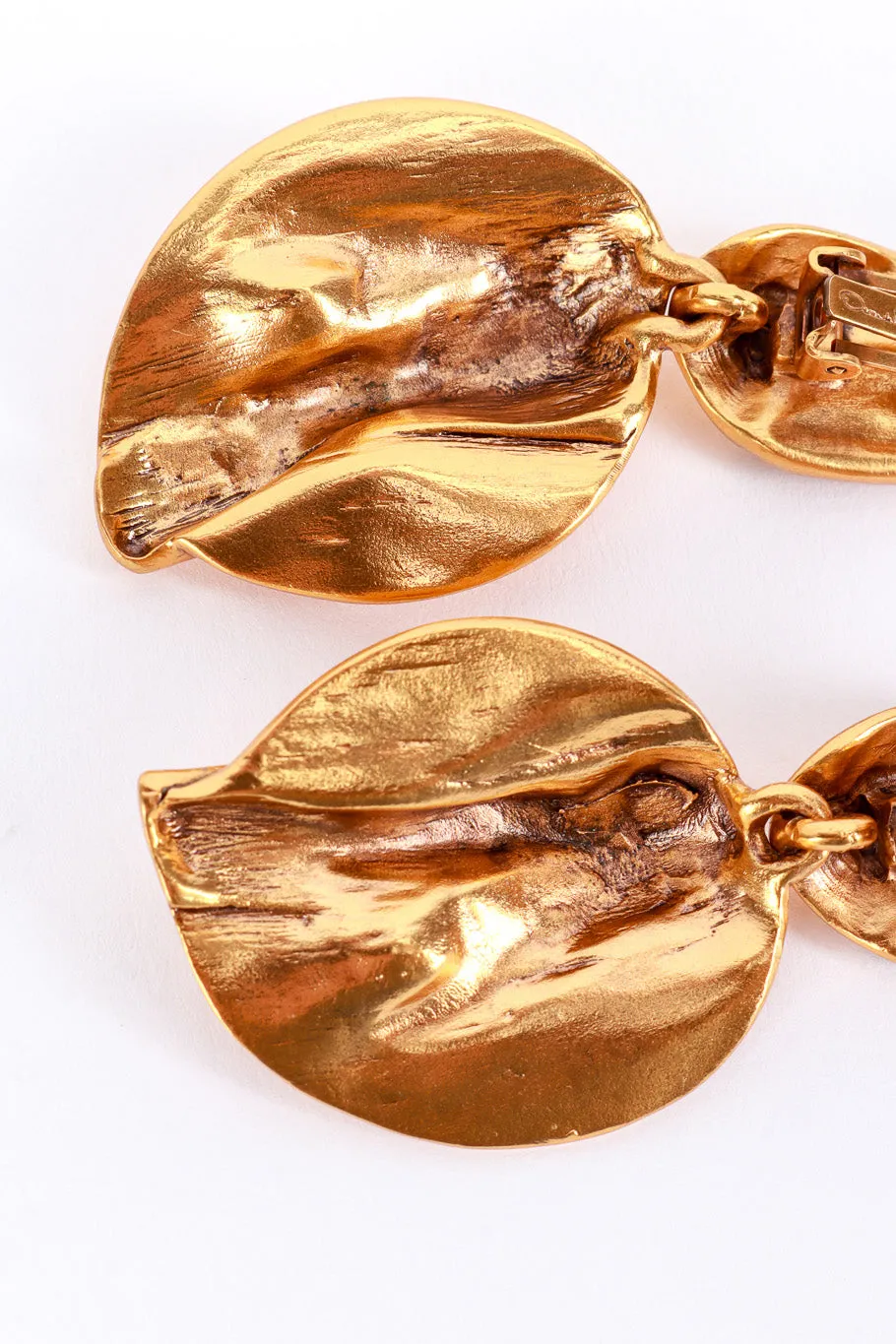Organic Petal Drop Earrings