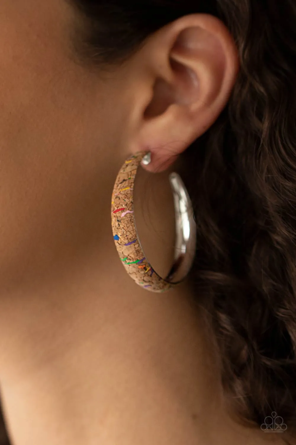 Paparazzi A CORK In The Road - Multi Cork Earrings