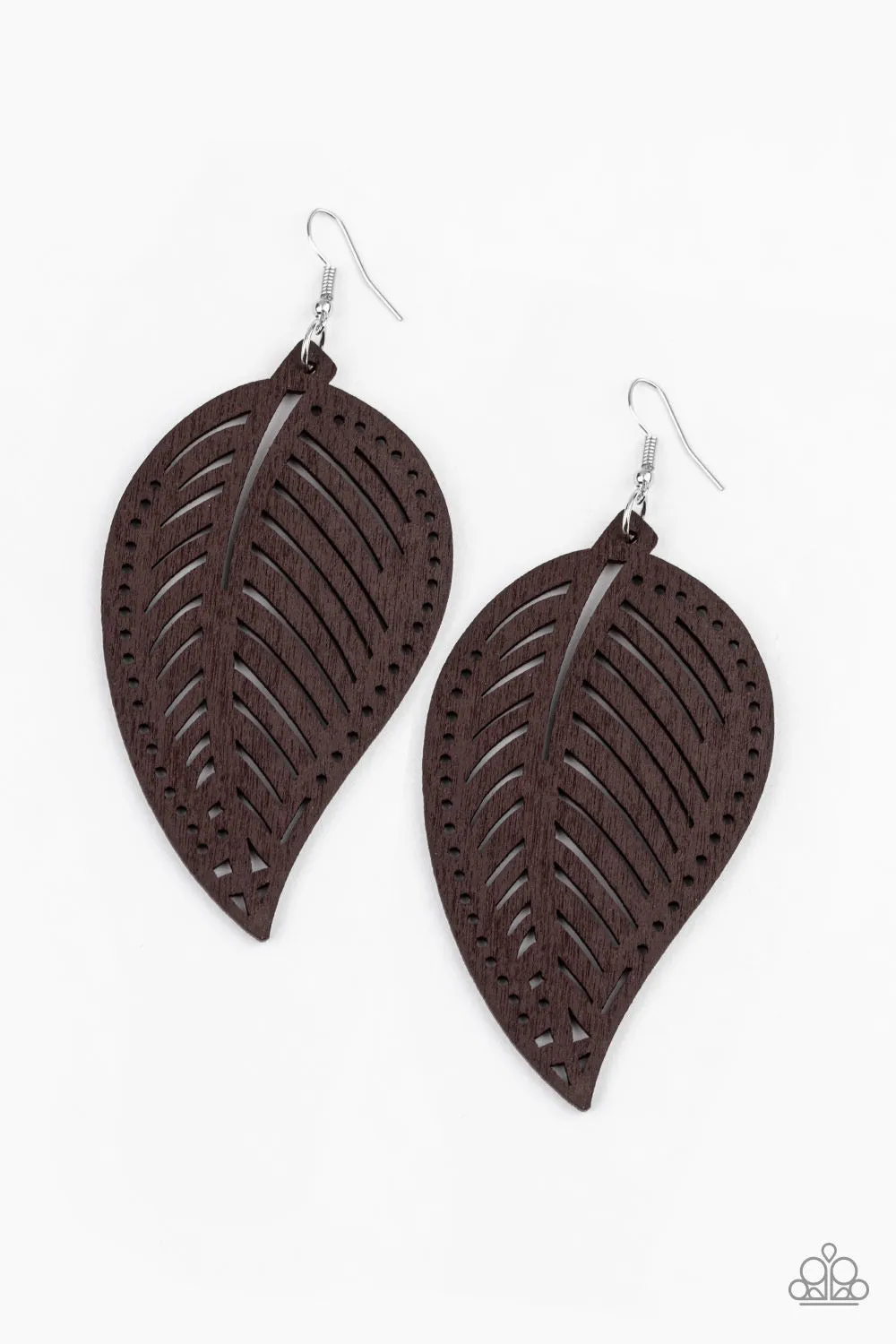 Paparazzi Amazon Zen Earrings Brown