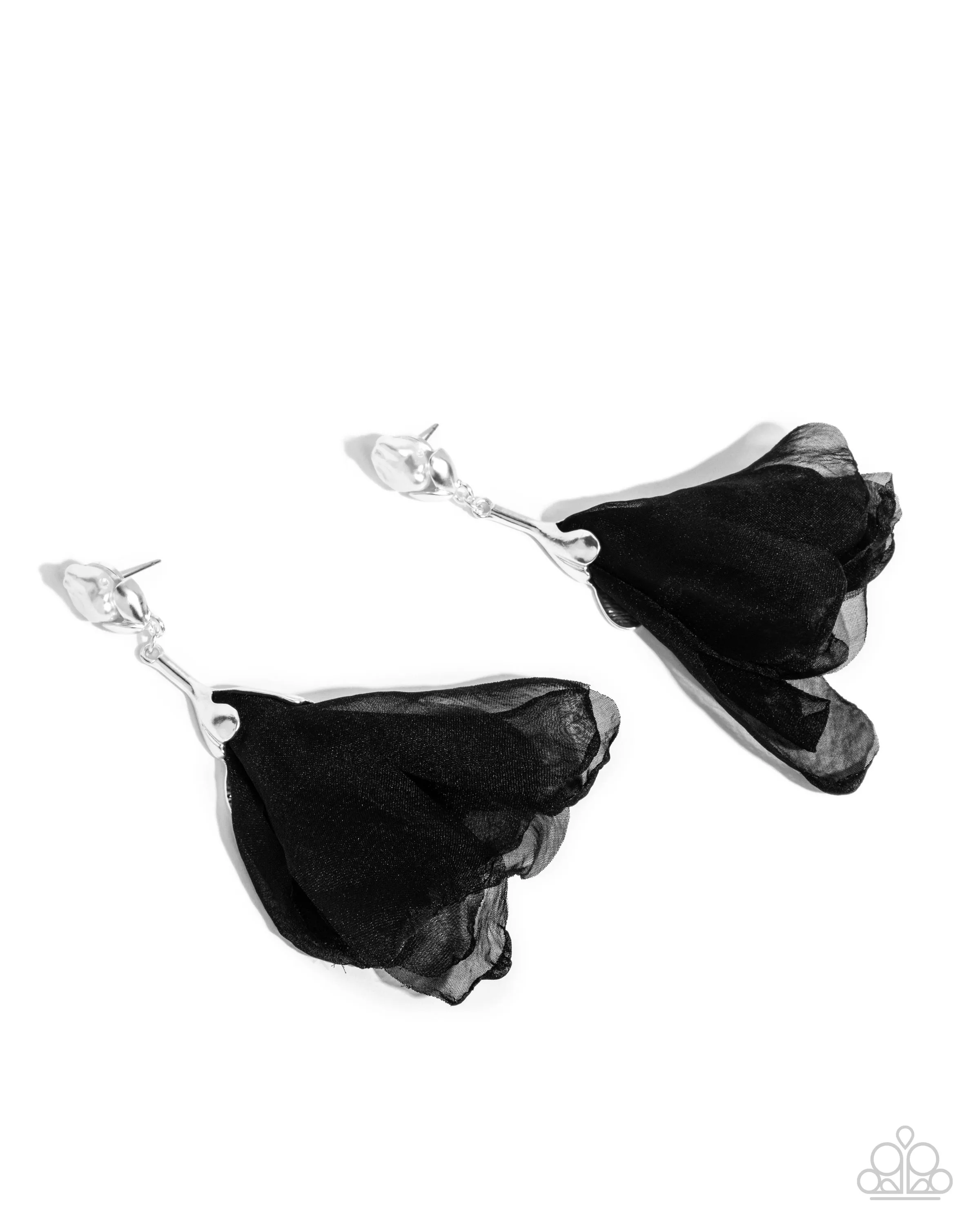 Paparazzi Corps de Ballet - Black Earrings