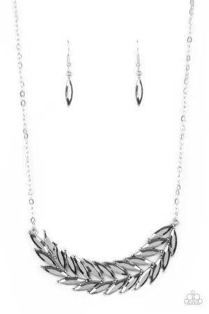 Paparazzi Flight of FANCINESS - Silver/Gold Necklace