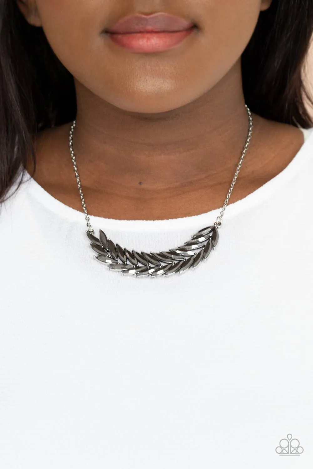 Paparazzi Flight of FANCINESS - Silver/Gold Necklace