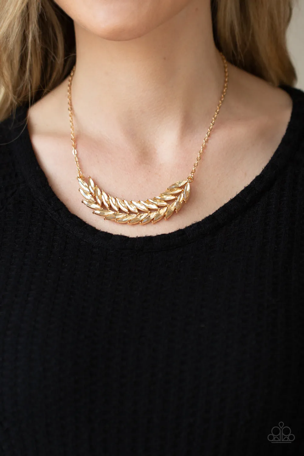 Paparazzi Flight of FANCINESS - Silver/Gold Necklace