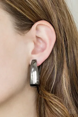 Paparazzi -Gypsy Belle - Black Hoop Earrings
