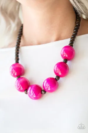 Paparazzi Oh My Miami Necklace Pink