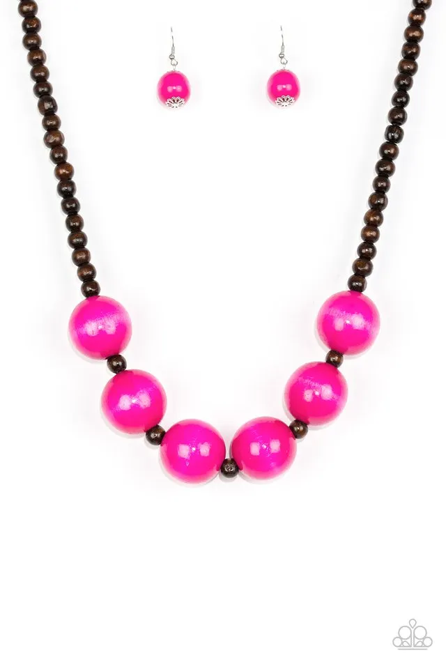 Paparazzi Oh My Miami Necklace Pink