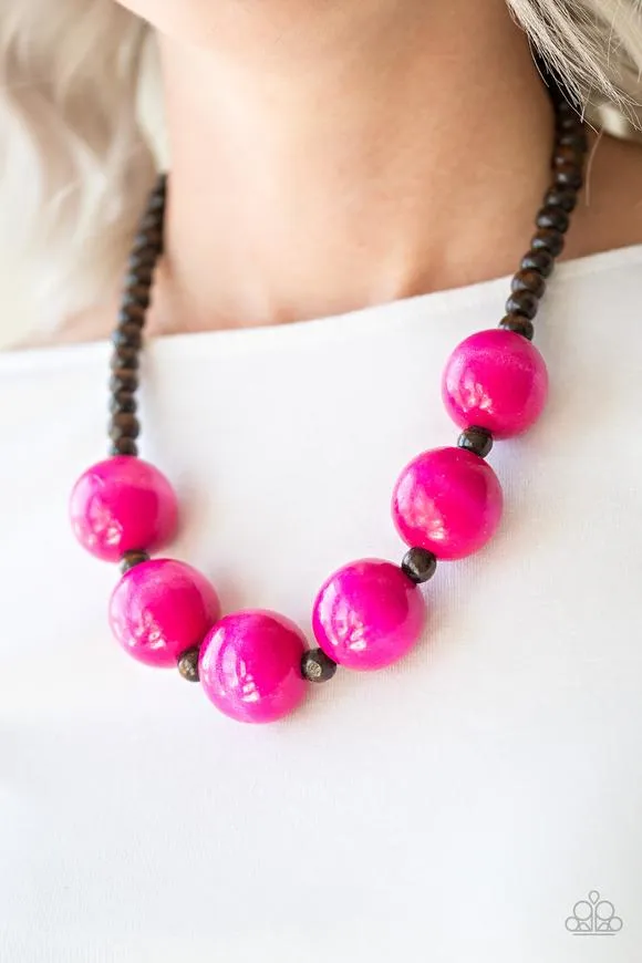 Paparazzi Oh My Miami Necklace Pink