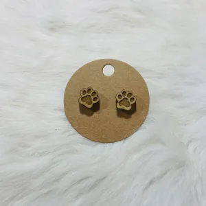 Paw Print Stud