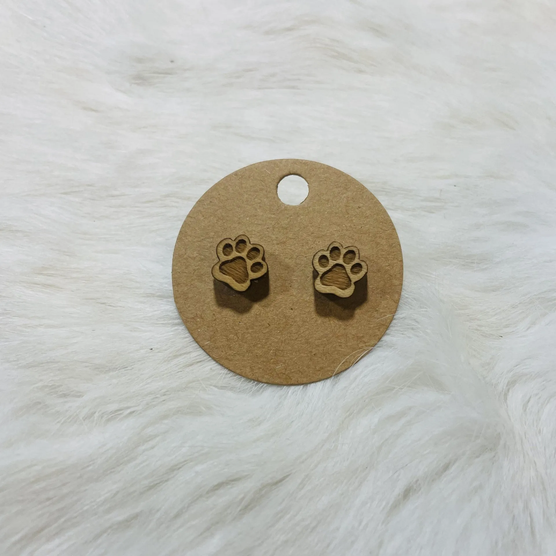 Paw Print Stud