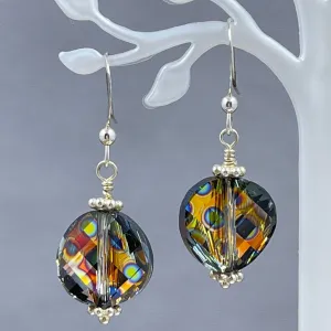 Peacock Crystals Earrings