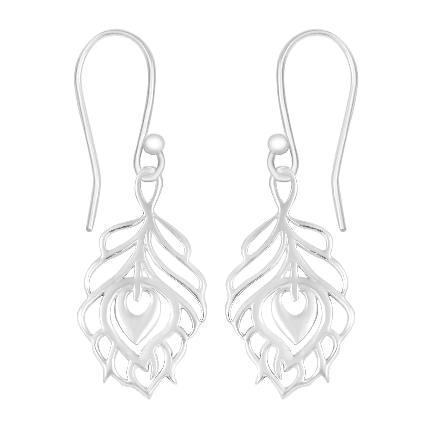 Peacock Earrings For Women 925 Silver Peacock Feather Earrings Unique Earrings
