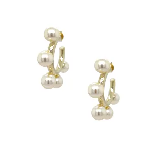 Pearl Hoop Earrings