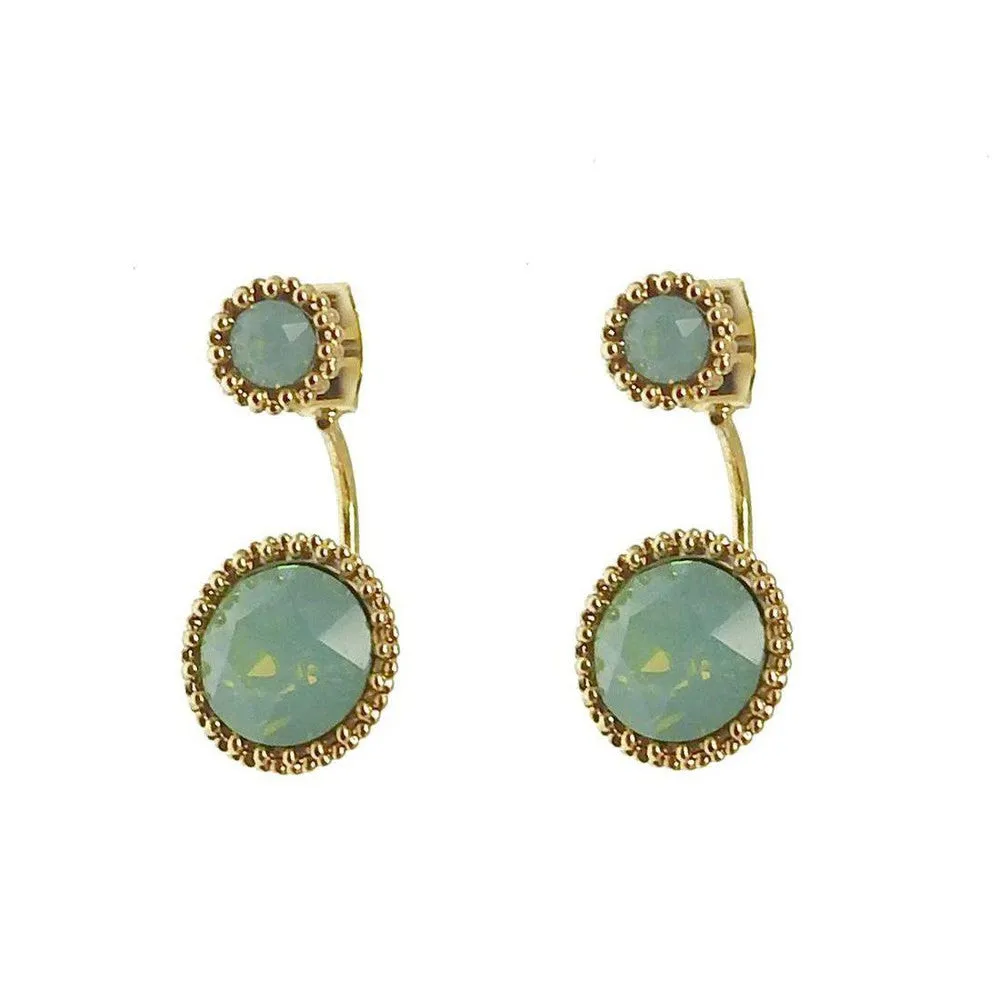 Perubian Opal Crystal  Earrings
