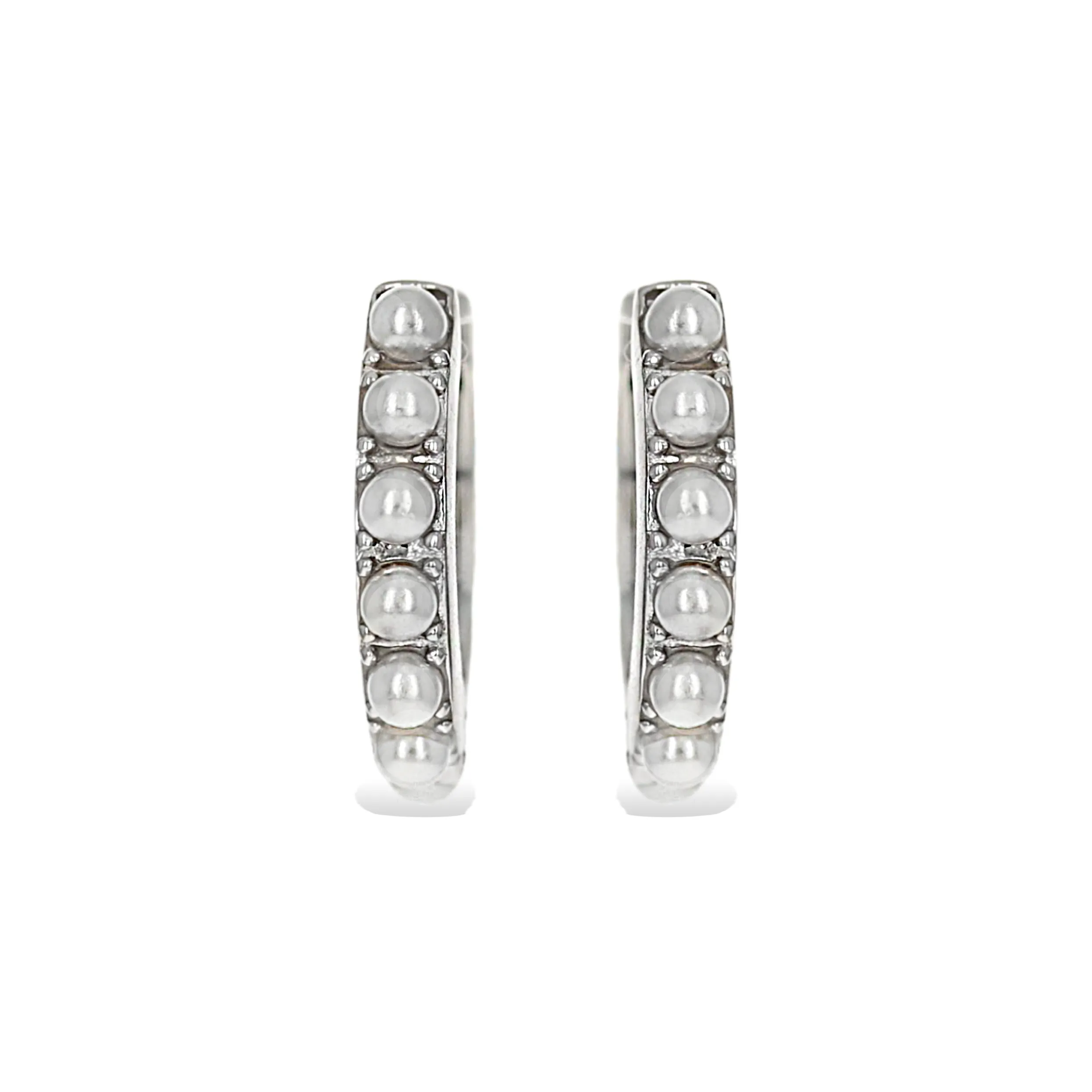 Pretty Pearl Hoops