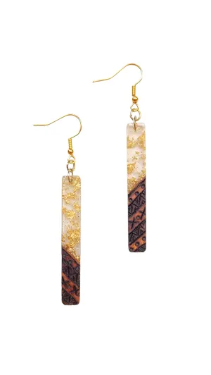 Pyro/Epoxy/Wood Earrings