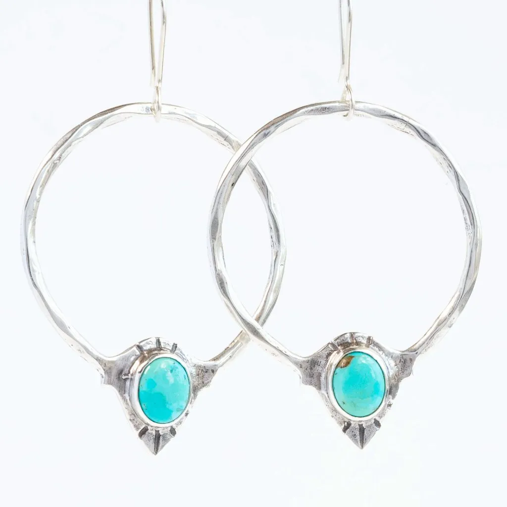 RAJ Turquoise Hoop Earrings