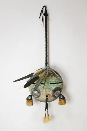 Rattle with Concho Cheeks & Handle