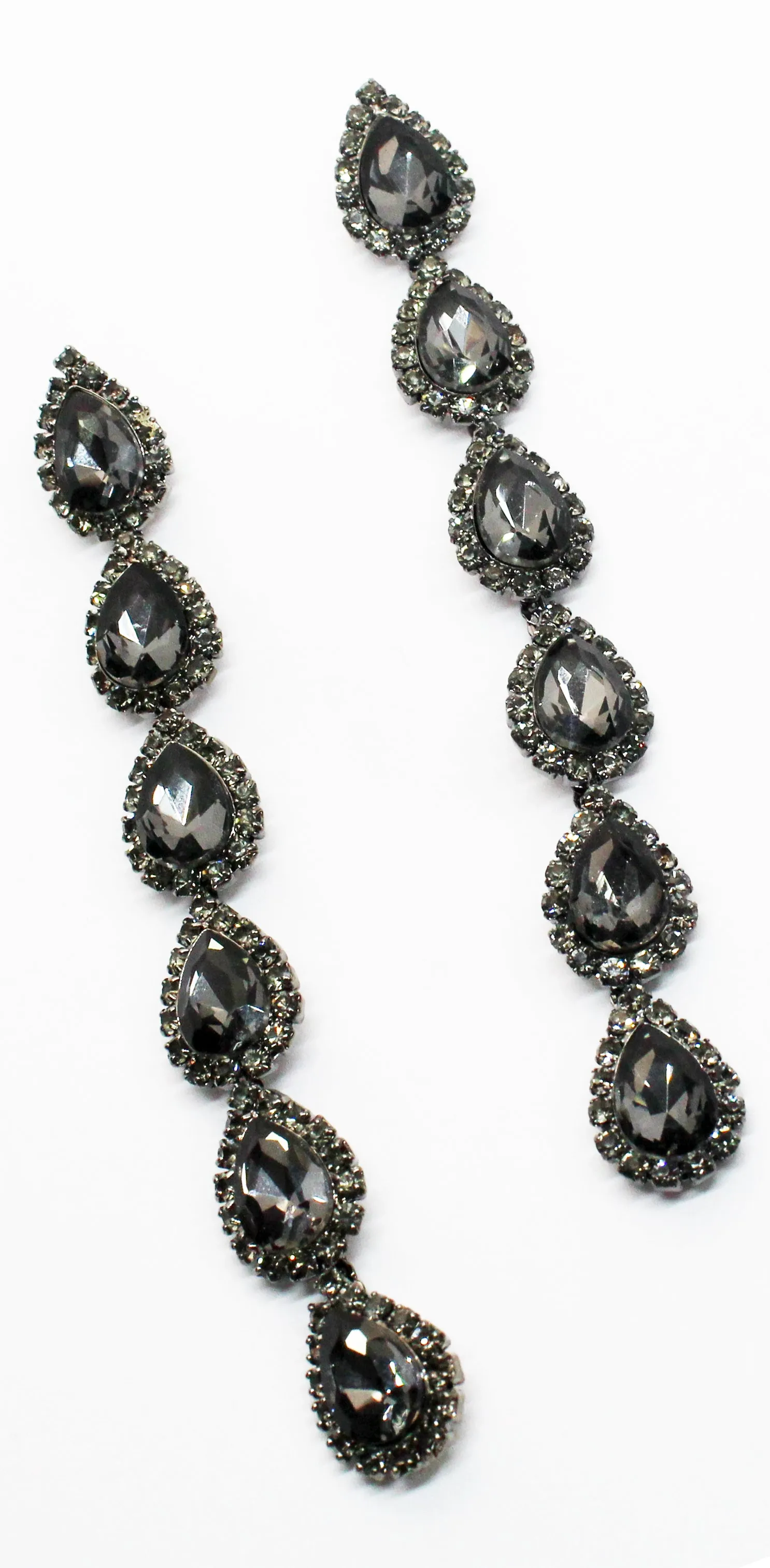 Realized Potential Black Rhinestone Earrings