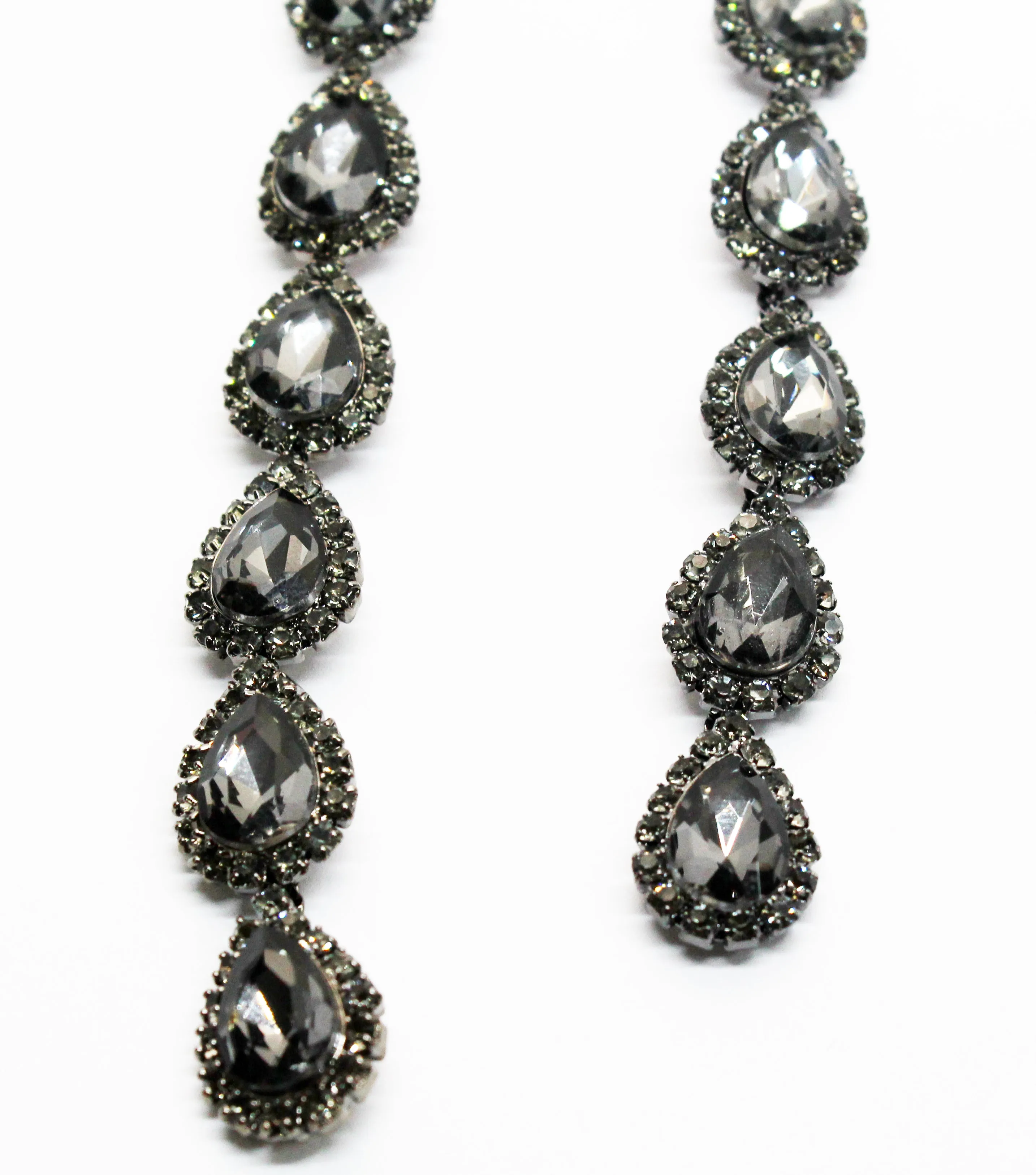Realized Potential Black Rhinestone Earrings
