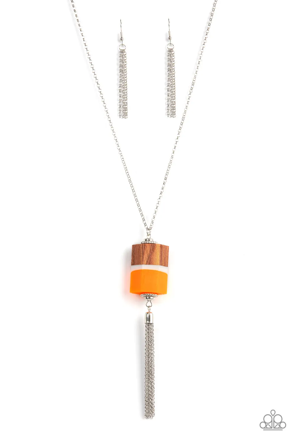 Reel It In Orange Necklace Paparazzi