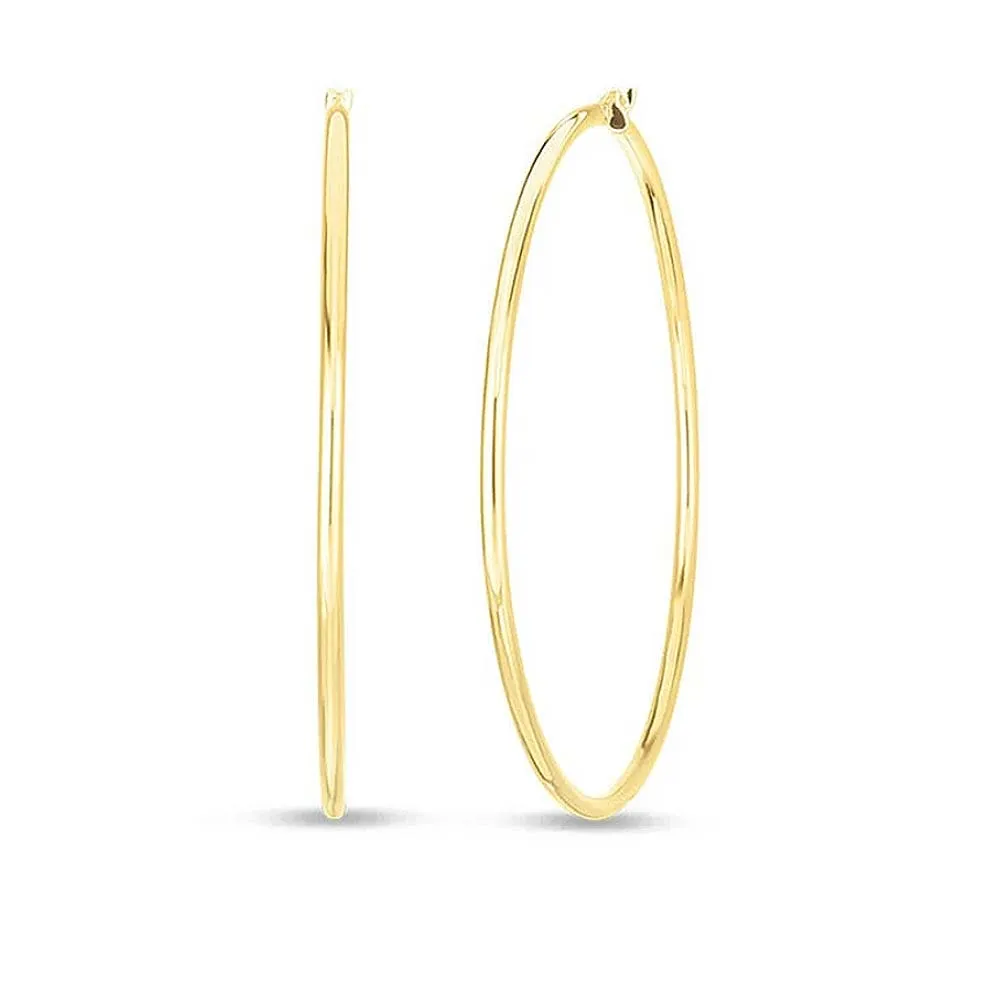 Roberto Coin 18k Yellow Gold Hoop Earrings