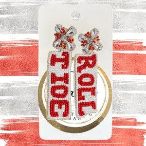 Roll Tide Beaded Game Day Earrings