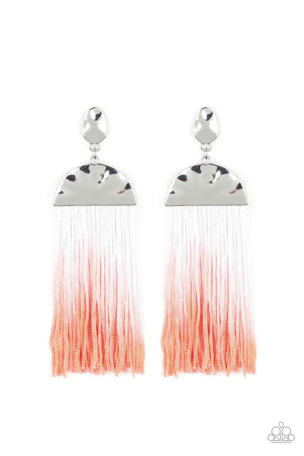 Rope Them In Orange Earrings Paparazzi