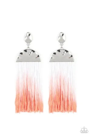 Rope Them In Orange Earrings Paparazzi