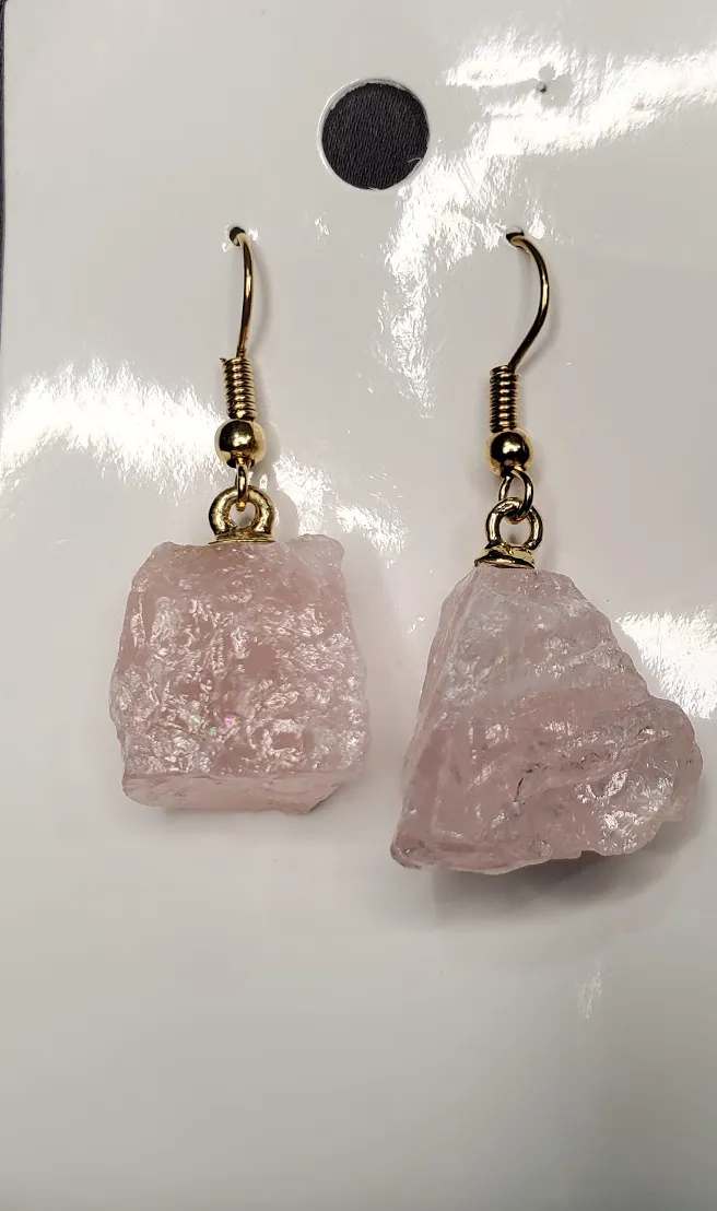 Rose Quartz Earrings