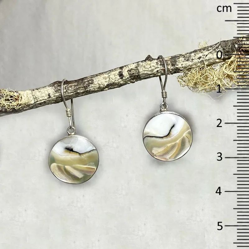 Round Shell Earrings
