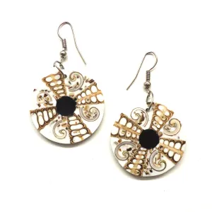 Round Shell Earrings