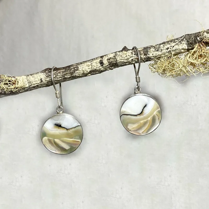 Round Shell Earrings