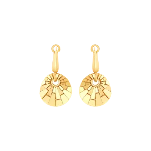 Sabel Collection Yellow Gold Dangle Shell Earrings