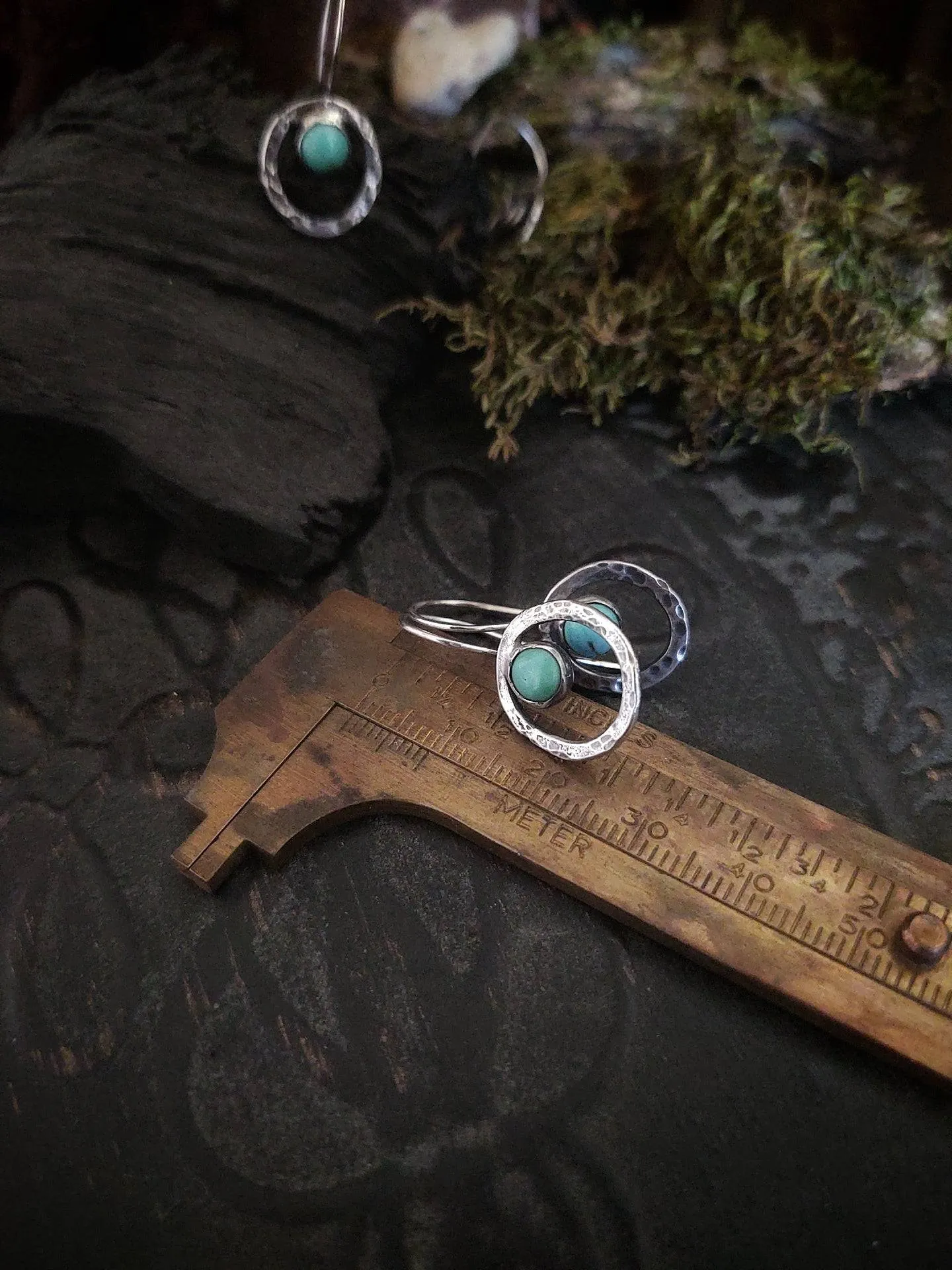 SANDRA Earrings - Turquoise - Sterling Silver