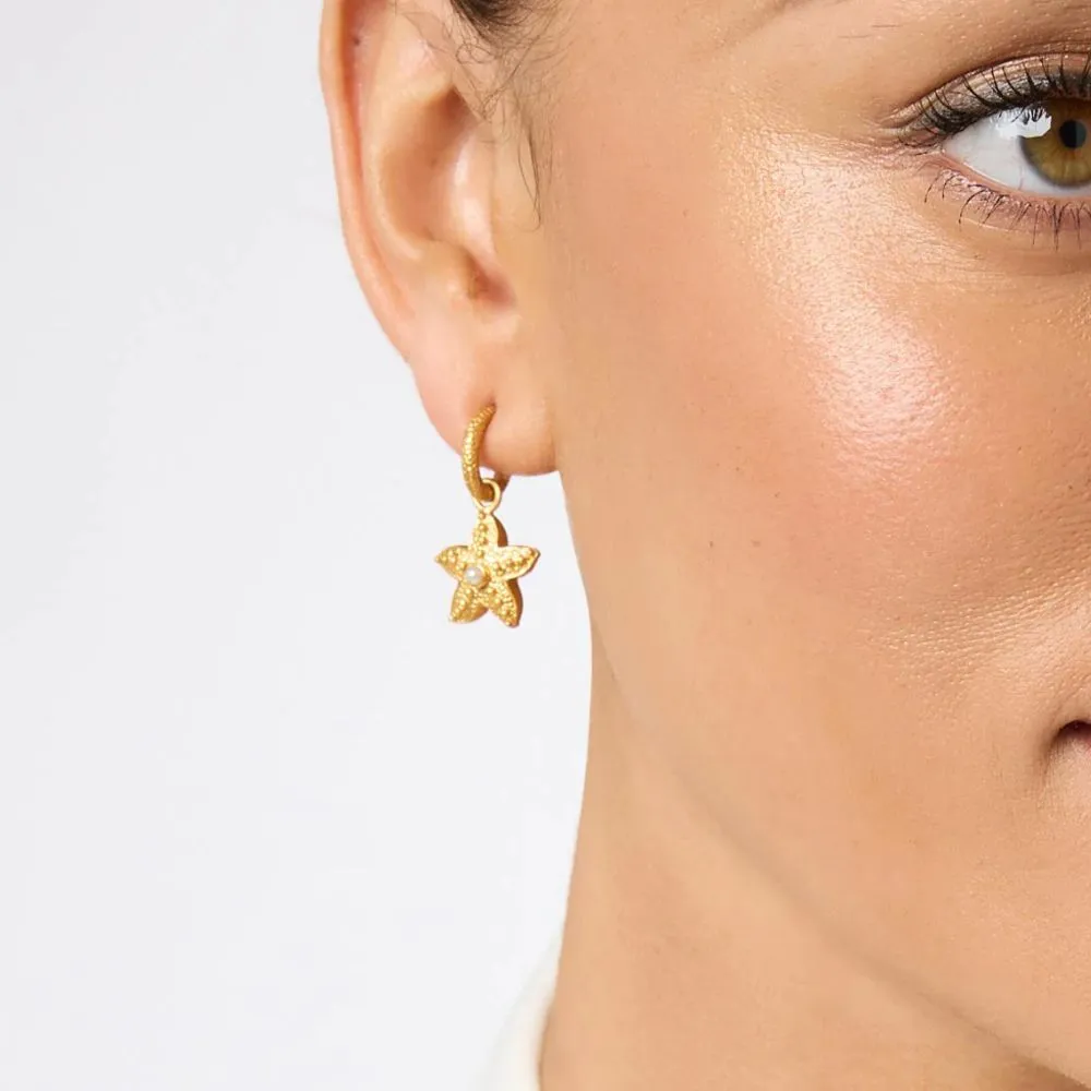 Sanibel Starfish Hoop and Charm Earring