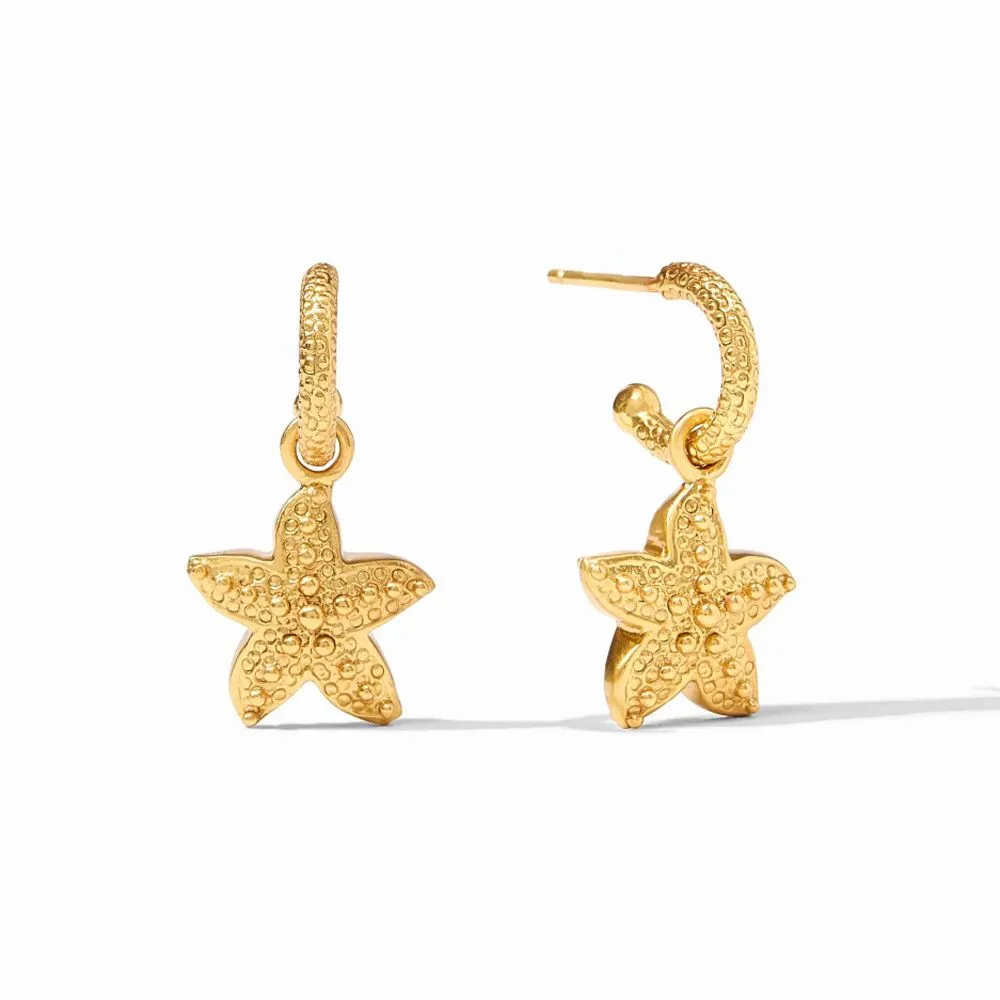Sanibel Starfish Hoop and Charm Earring