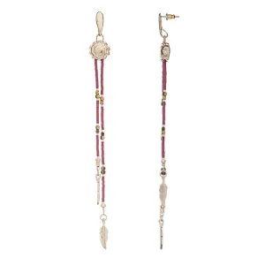 Santa Maria Earrings in Red & Gold