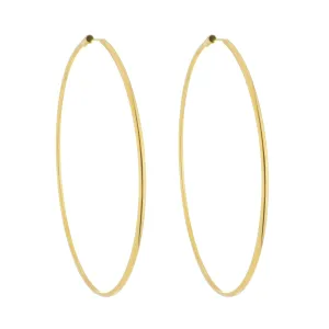 SE731XL 18k Gold Plated Endless Hoops