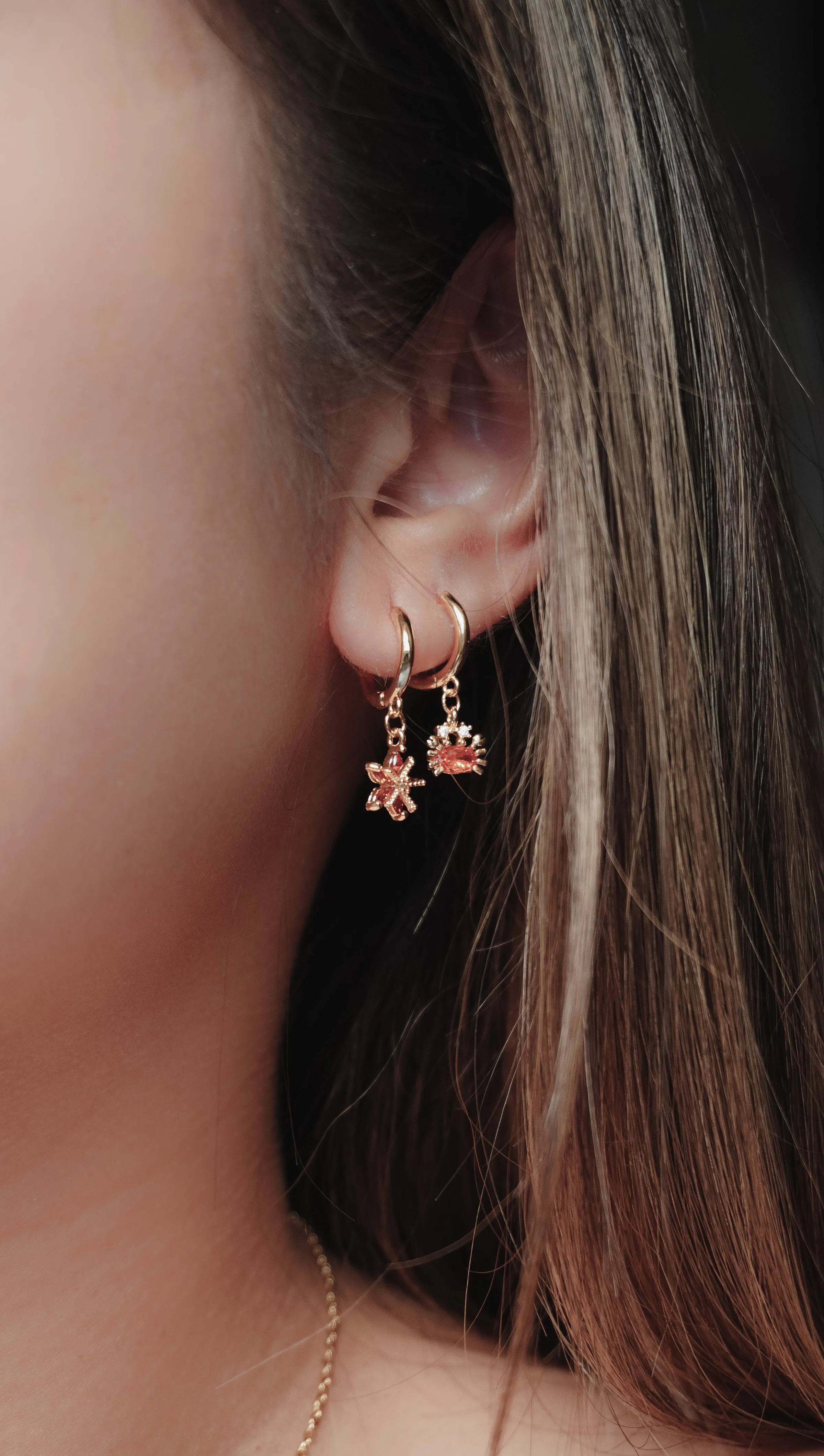 Sea Creature Hoop Earrings