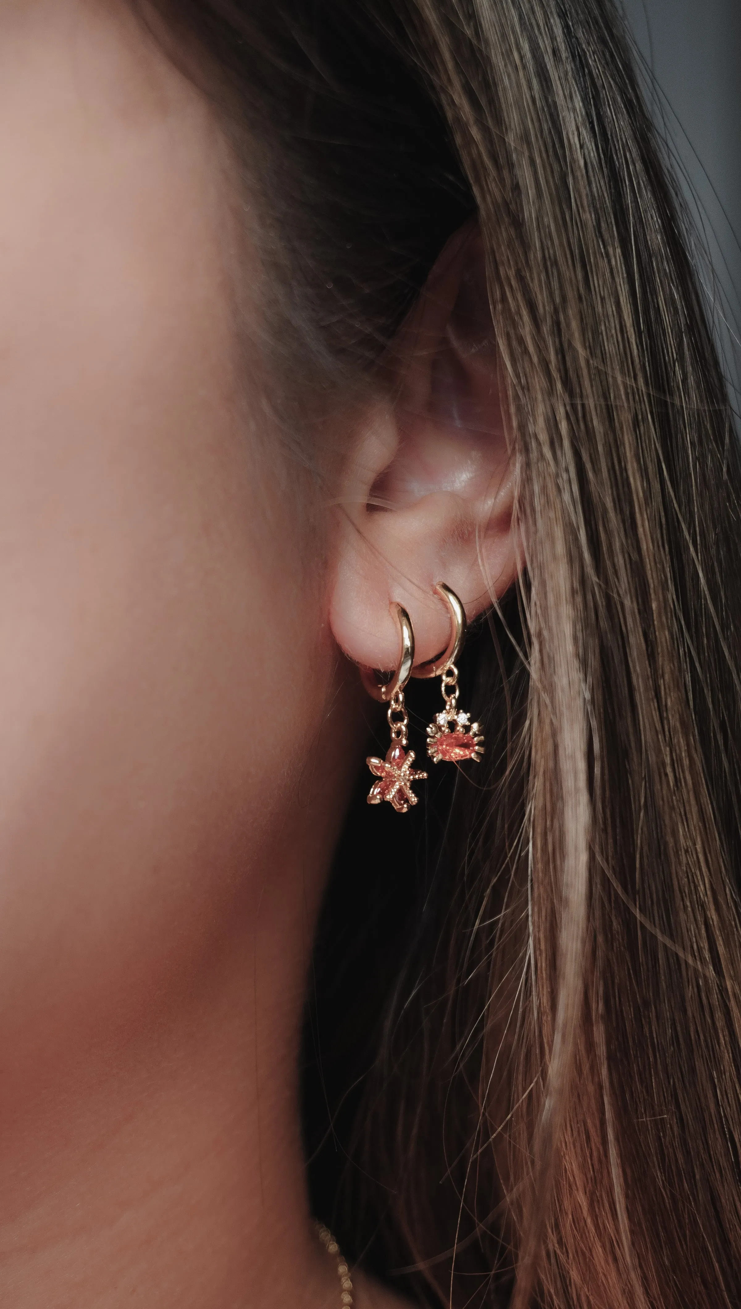 Sea Creature Hoop Earrings
