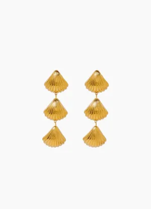 SEA-SHELL DANGLING EARRINGS