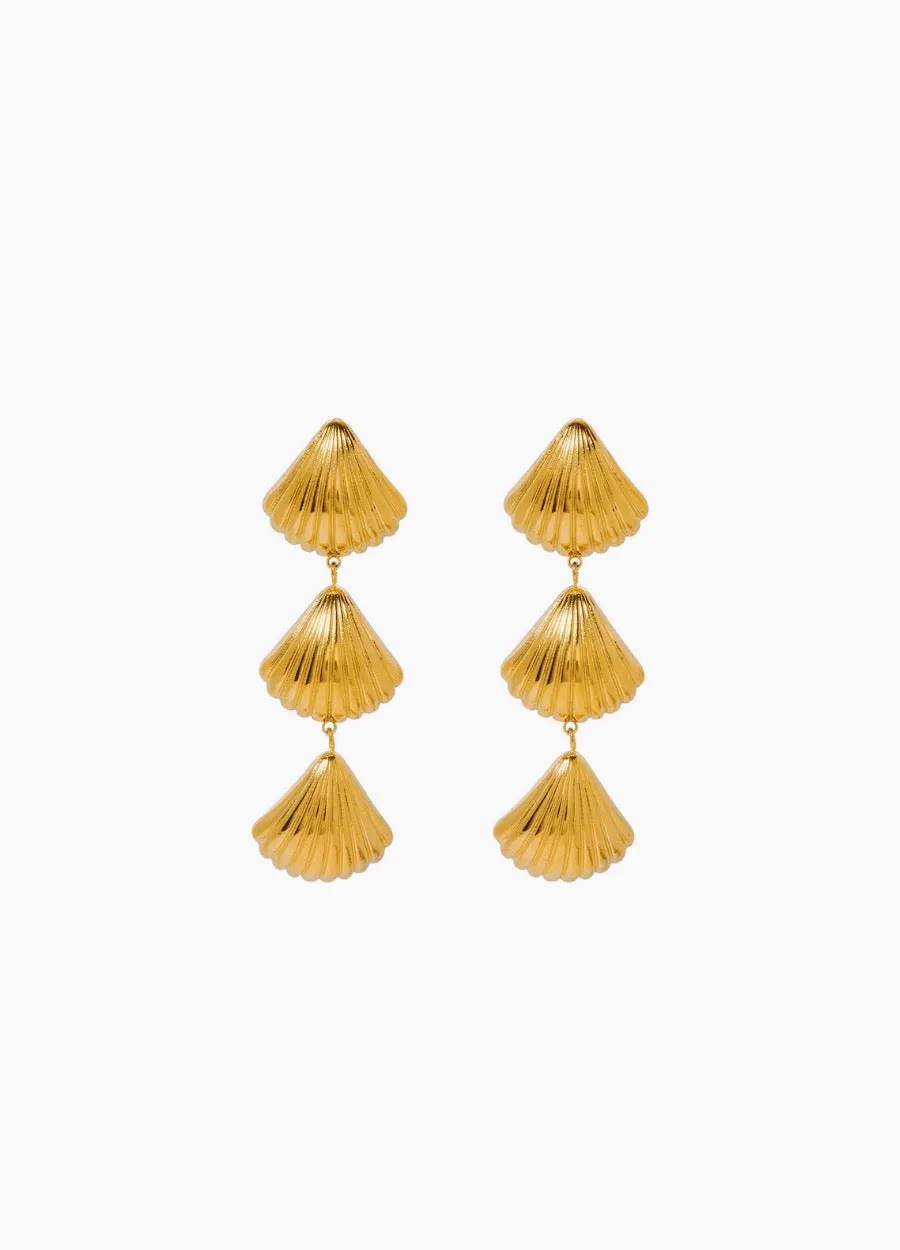 SEA-SHELL DANGLING EARRINGS