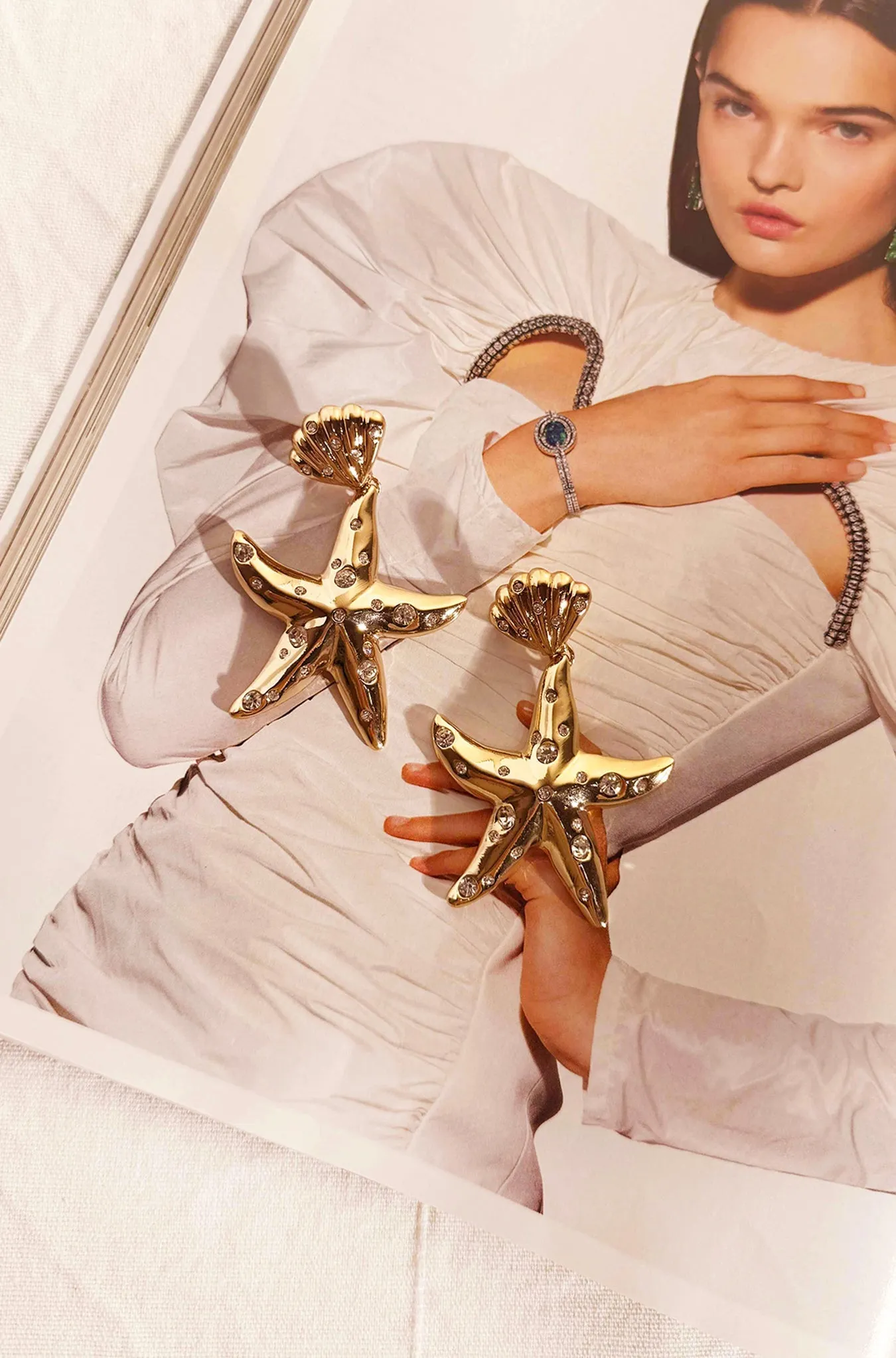 Sea Siren Earrings - Gold