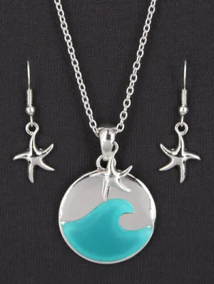 Sealife Wave Necklace Set