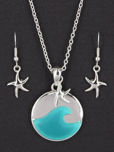 Sealife Wave Necklace Set